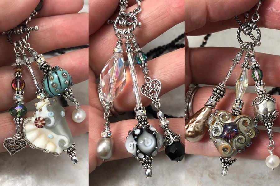 TRIOS Necklaces by Sue Shefts Designs