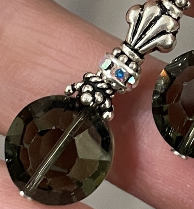 Vintage Swarovski Crystal Stunner Earrings in Black Diamond-