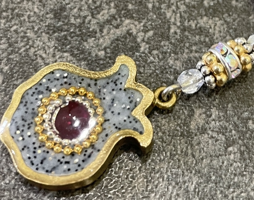Golden Pomegranate Adjustable Necklace-