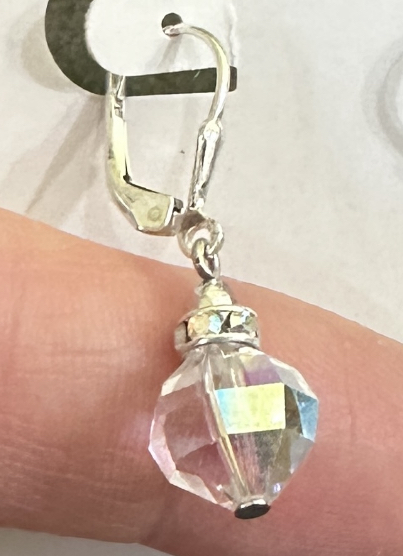 Aurora Borealis Vintage Swarovski Crystal Sparkle Earrings-