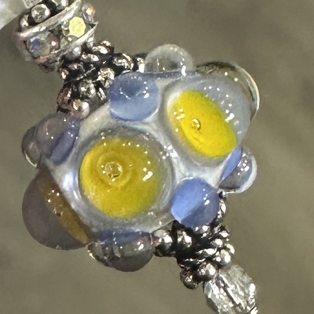 Bubble Dots Art Glass Earrings-